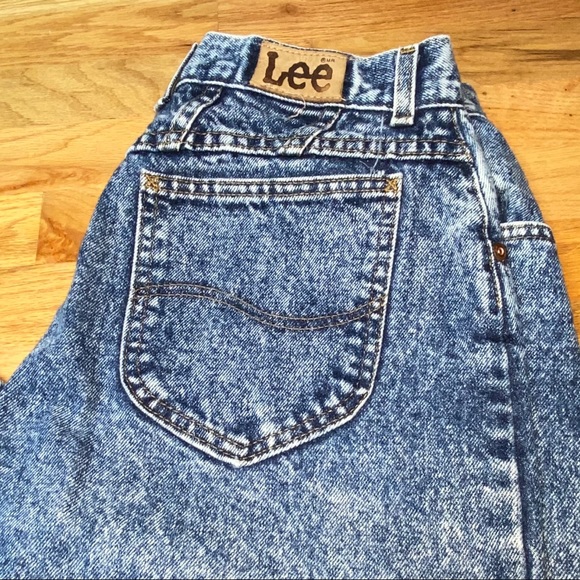 ❌SOLD❌VTG Lee Acid Wash Jeans Size 14 - Picture 2 of 9